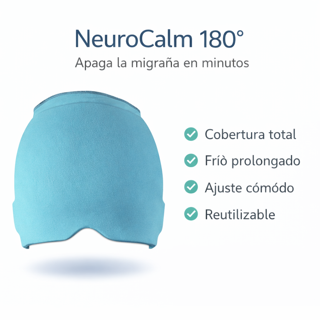 Gorro 360 Plus — Alivio inmediato para migrañas, sin pastillas